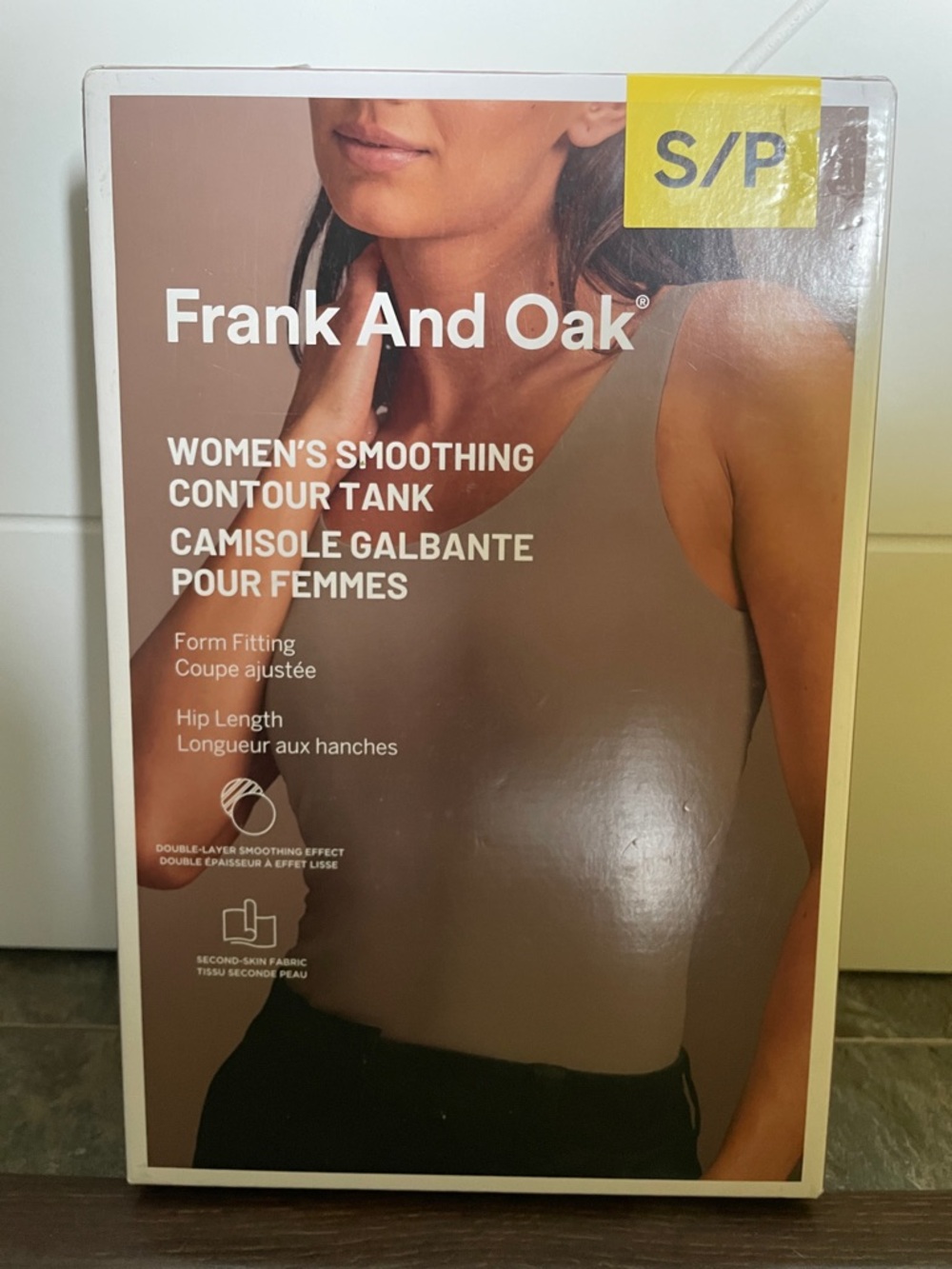 Frank And Oak Women's Smoothing Contour Tank 2-pack - Tan and Navy